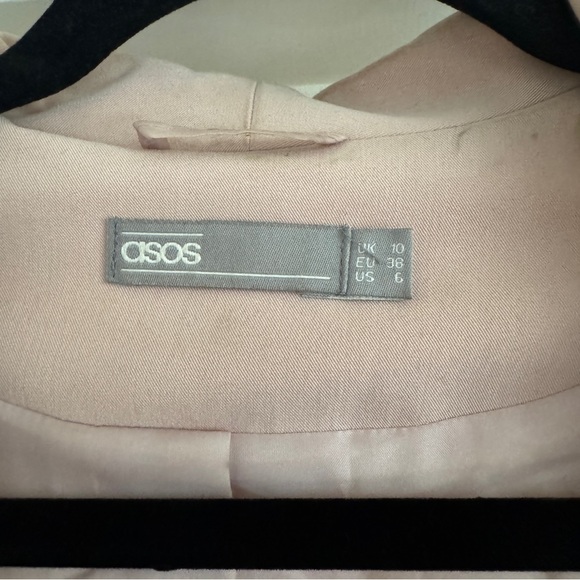 ASOS Blush Blazer with Cinched 3/4 Sleeves – Women’s Size 6 - Picture 5 of 11